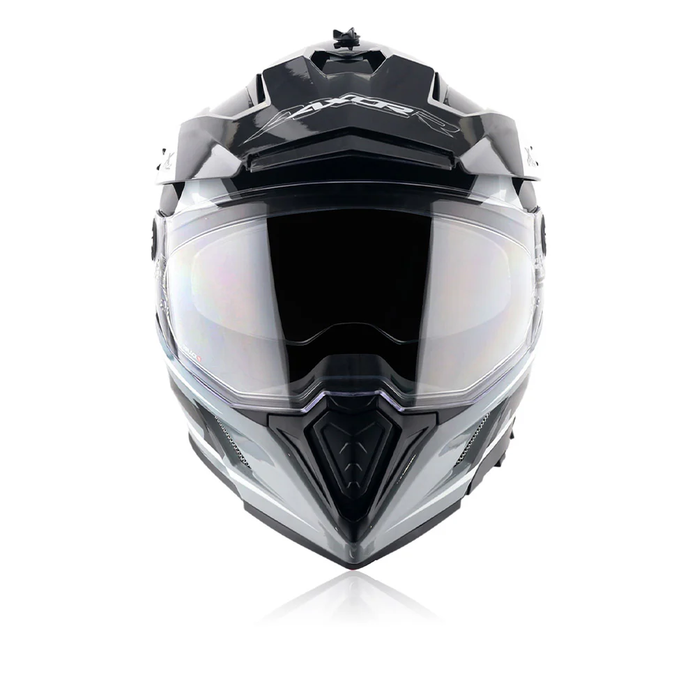 X-Cross Flagstaff - Dual Visor Off Road Riding Helmet (Nardo Grey/Black) - Image 4
