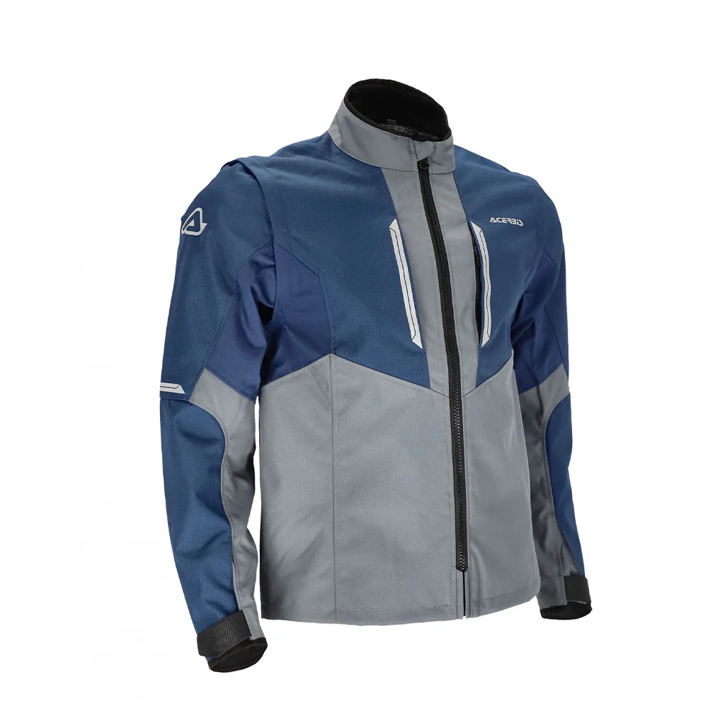 X-Duro - Off Road Enduro Riding Jacket (Blue/Grey) - Image 3