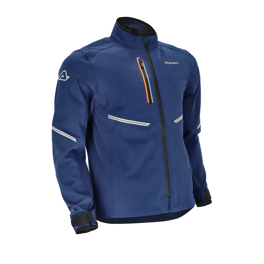 X-Duro - Off Road Enduro Waterproof Riding Jacket (Blue/Orange) - Image 3