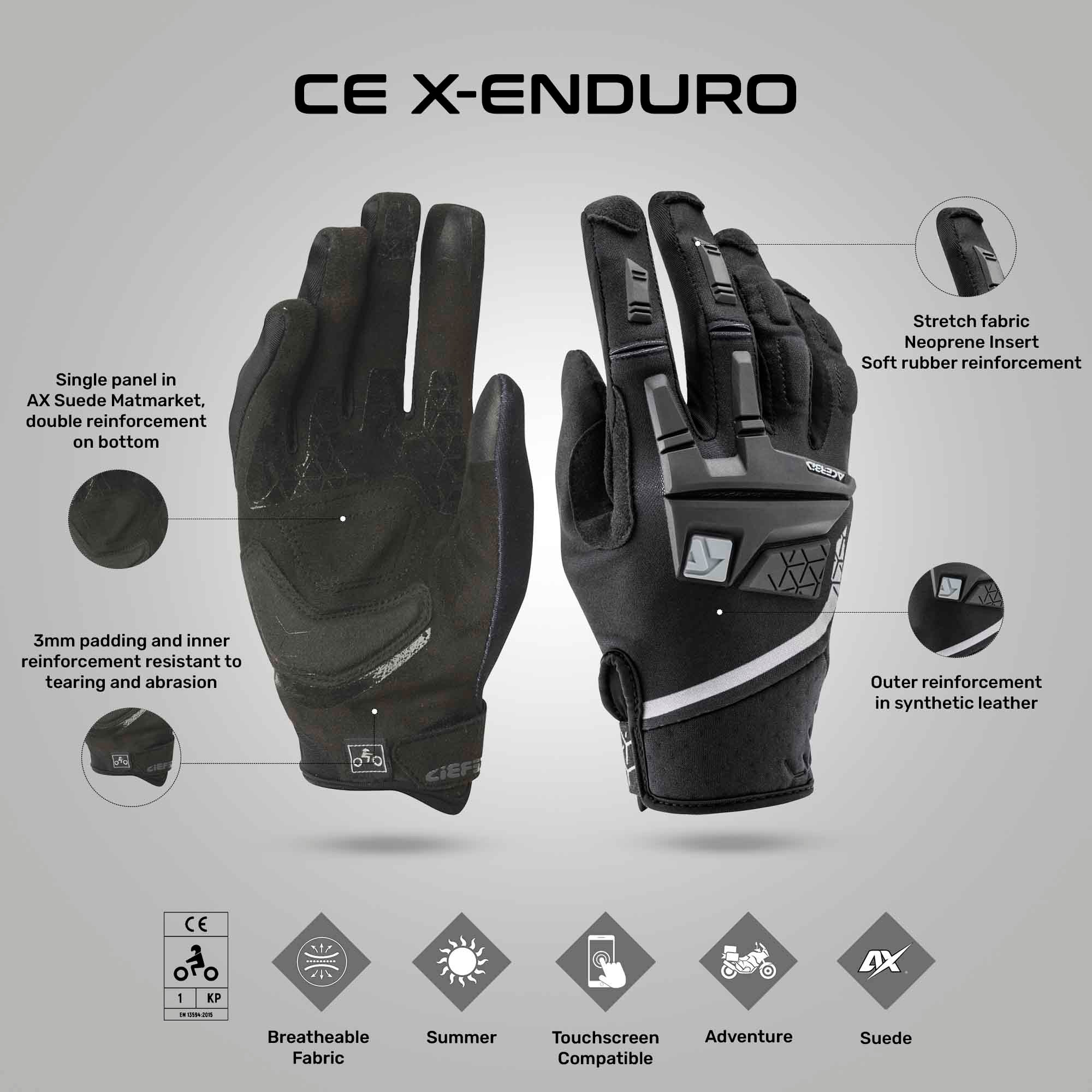 X-Enduro - Motorcycle Riding Gloves - Image 4