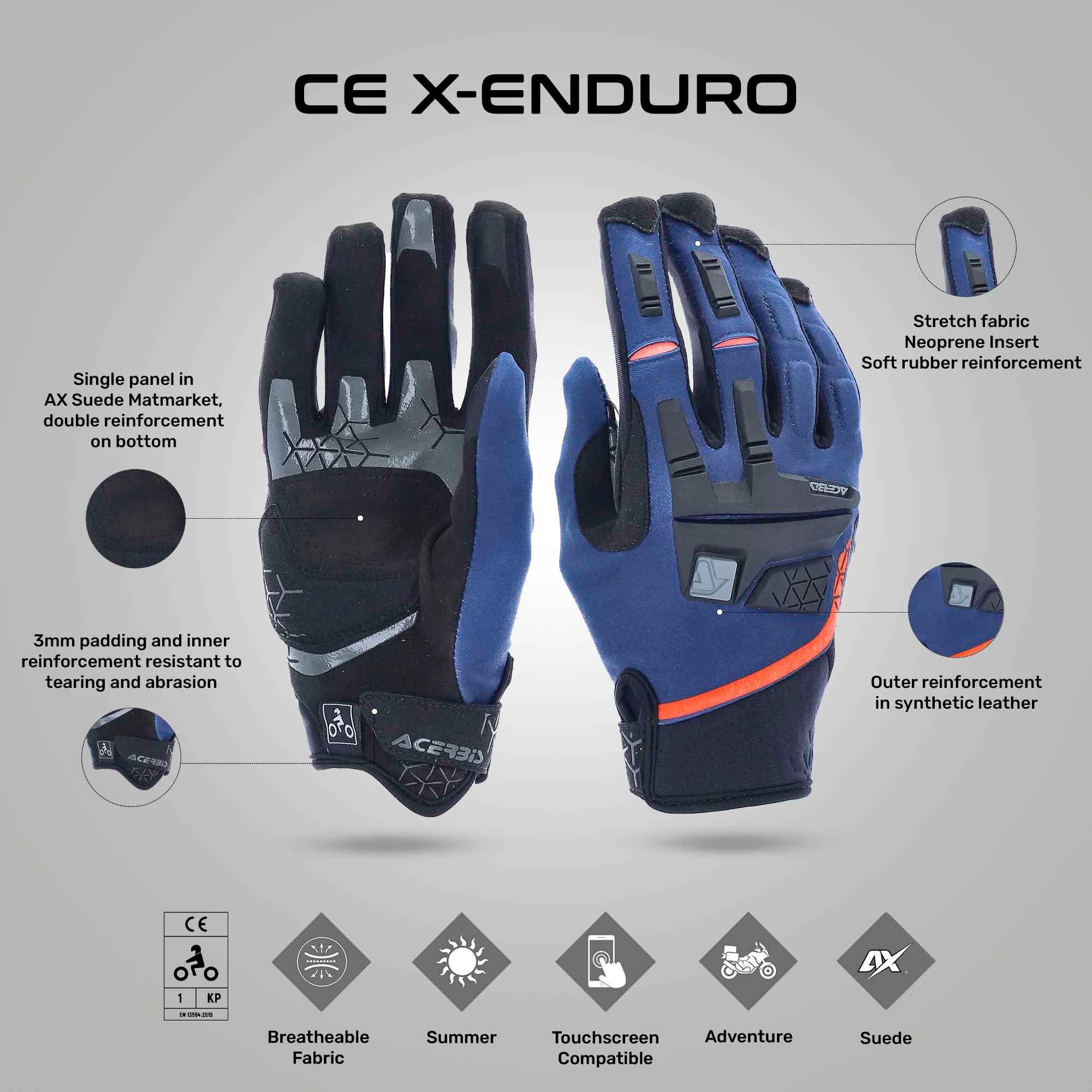 X-Enduro - Motorcycle Riding Gloves - Image 8