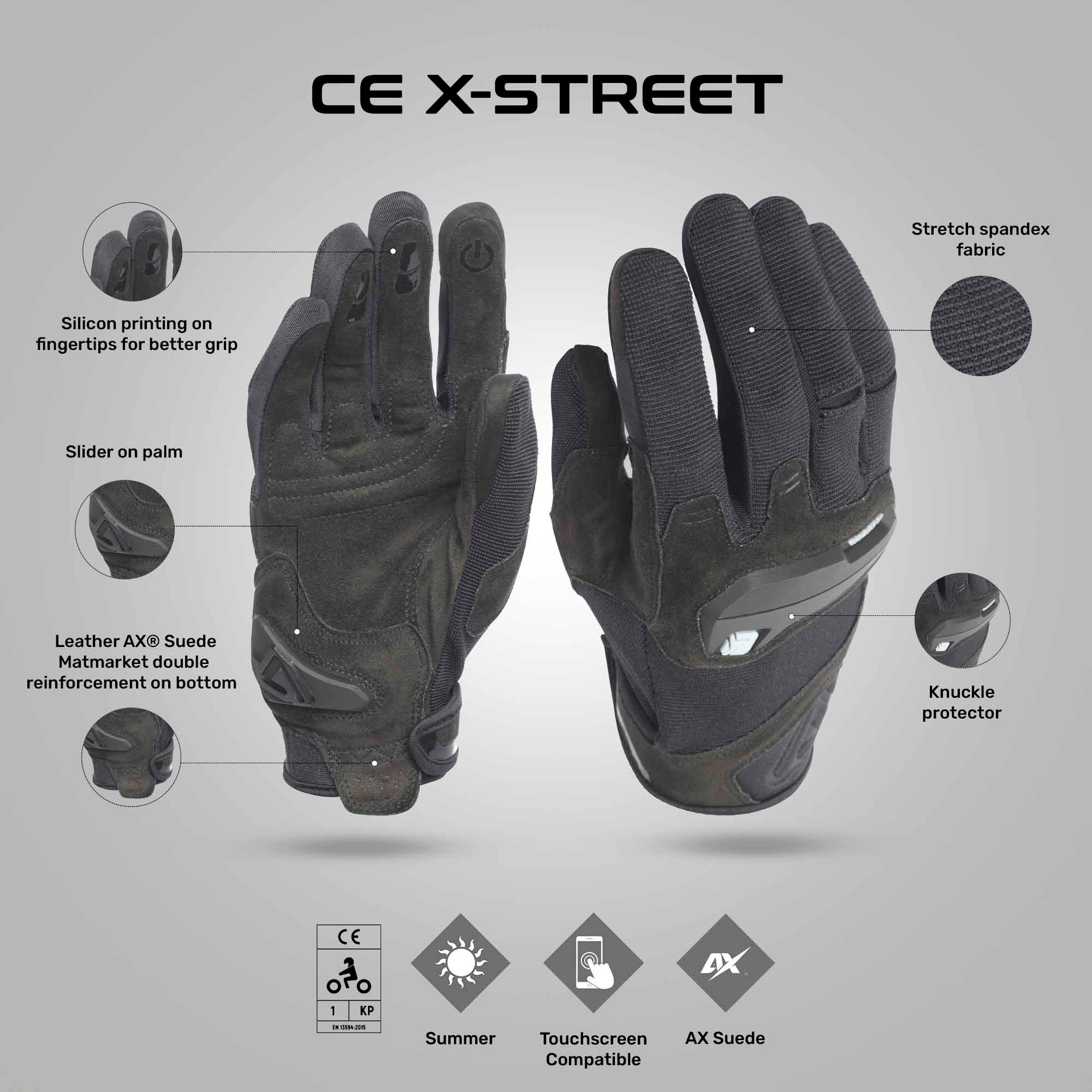 X-Street CE - Urban Riding Gloves - Image 3