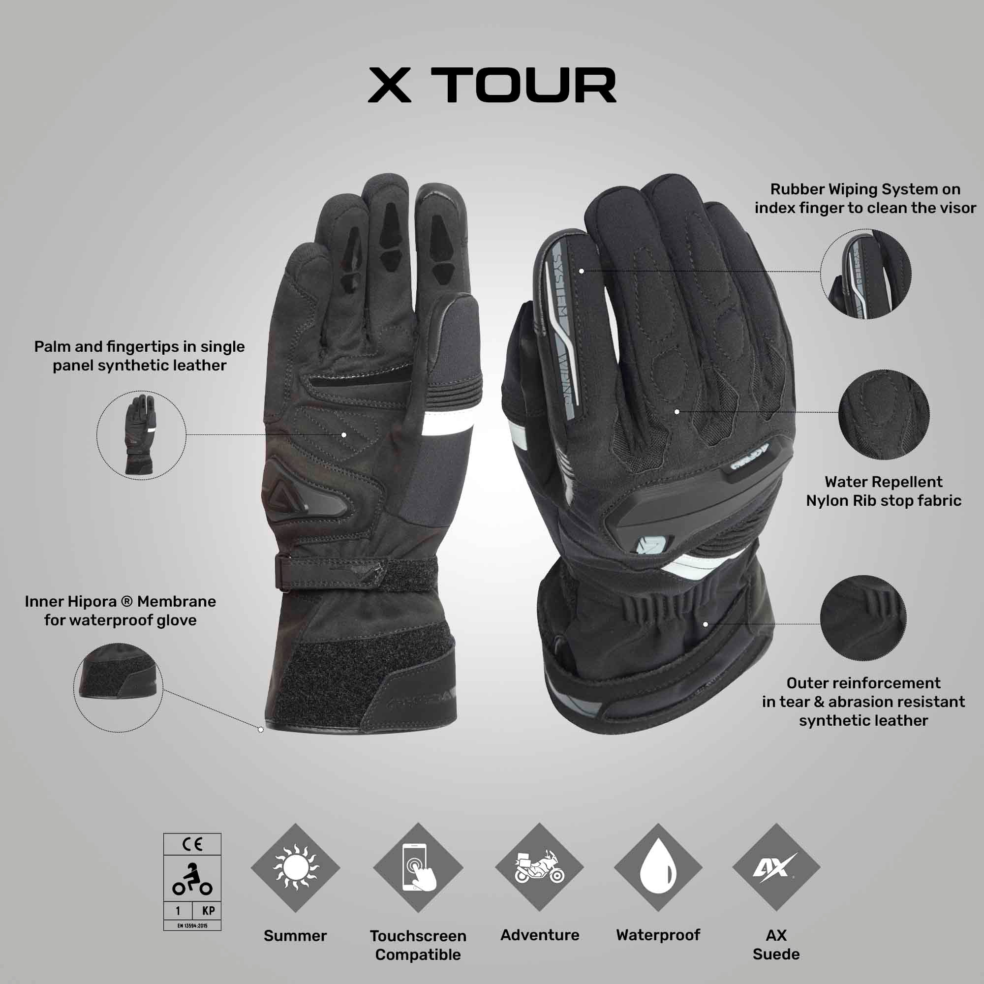 X-Tour - All Weather Touring Gloves - Image 3