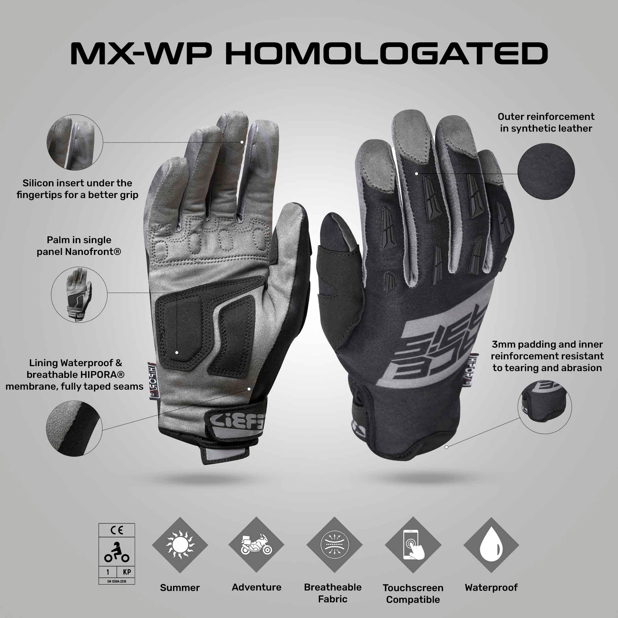 MX Homologated - Waterproof Off Road Riding Gloves - Image 6